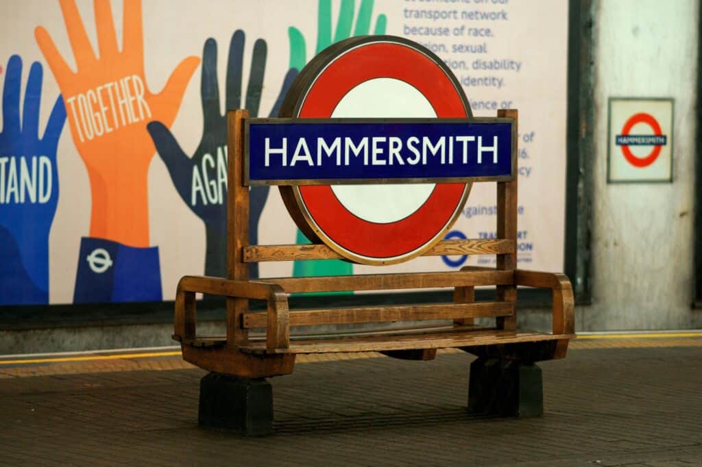 Underground sign: Hammersmith