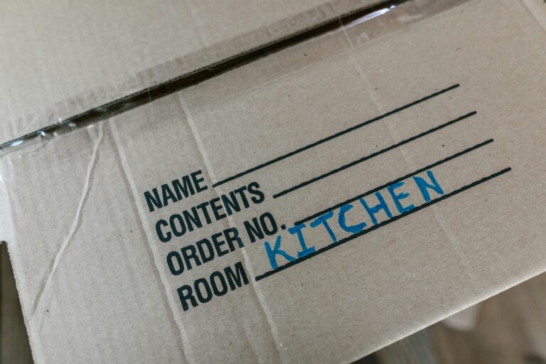 The top of the box labelled 'Kitchen' in the concept of a good Man and Van in West London