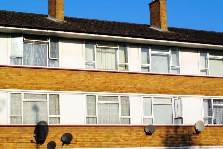 Public council housing apartment flats in the concept of 'best affordable housing options in West London'.