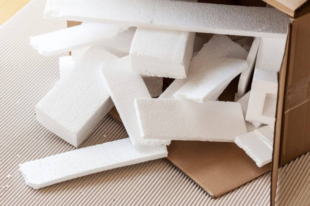 Polystyrene foam to be stored for future house move
